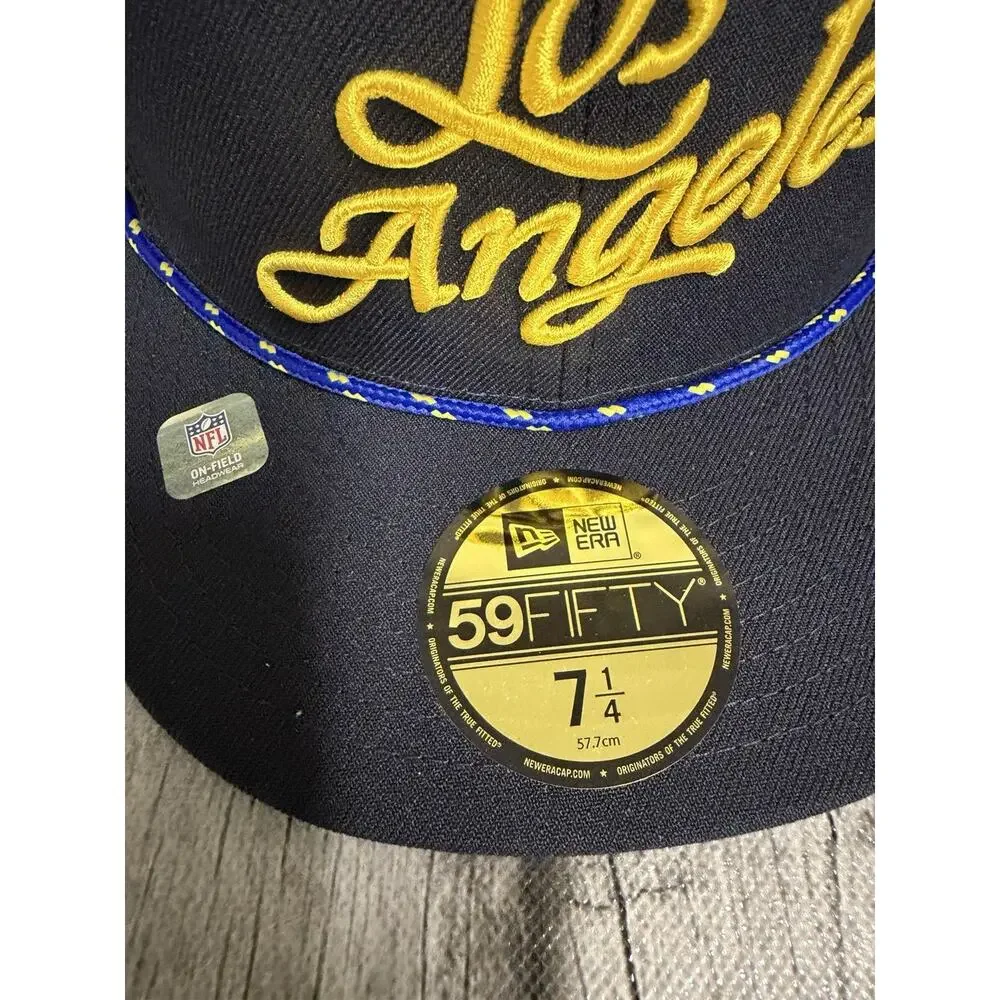 New Era Los Angeles Rams 2025 Rivalries Collection Rope 59FIFTY Fitted Hat 7 1/4